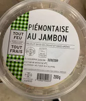 Mängden socker i Piemontaise au jambon