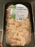Mängden socker i Tartinable au surimi (45%)