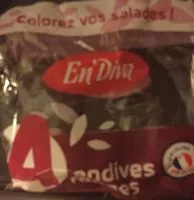 Mängden socker i 4 endives rouges