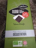 Mängden socker i Chocolat noir éclats d'amandes