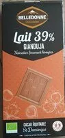 Mängden socker i Lait Gianduja noisettes finement broyées