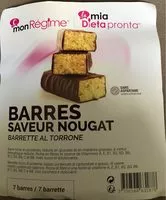 Mängden socker i Barres saveur nougat