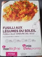 Mängden socker i Fusilli aux Légumes du Soleil