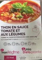 Mängden socker i Thon en sauce tomate et aux legumes