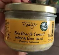 Mängden socker i Foie gras de canard