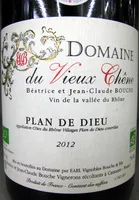 Mängden socker i Côtes du Rhône Villages Plan de Dieu AOC 2012 Bio Domaine du Vieux Chêne