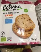 Mängden socker i Pain de mie 3 graines bio