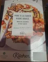 Mängden socker i Porc à la sauce aigre-douce, wok de légumes et riz sauté