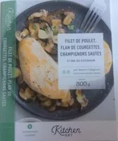 Mängden socker i Filet de poulet, flan de courgettes, champignons sautés et son jus d'estragon