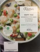 Mängden socker i Soupe Thaï aux crevettes et petits légumes à la citronnelle et lait de coco