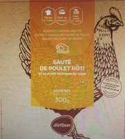 Mängden socker i Sauté de poulet roti et sa purée de pomme de terre à l'ancienne