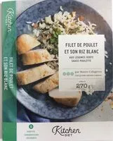 Mängden socker i Filet de poulet et son riz blanc aux légumes verts sauce poulette