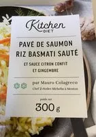 Mängden socker i Pavé de saumon, riz basmati sauté et sauce citron confit et gingembre