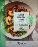 Mängden socker i Gambas façon Thaï et son Wok de légumes