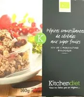 Mängden socker i Pépites croustillantes de céréales aux super fruits BIO