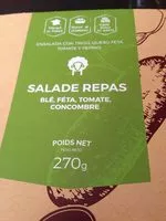 Mängden socker i Salade repas ble feta concombre tomate