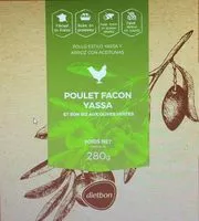 Mängden socker i Poulet façon Yassa et son Riz aux olives vertes