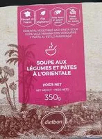 Mängden socker i Soupe Orientale aux légumes et pates