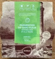 Mängden socker i Parmentier de chou-fleur au Cabillaud et à la truite