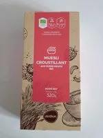 Mängden socker i Muesli croustillant aux super fruits bio