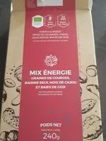 Mängden socker i Mix Energie Graines de Courges Raisins Noix de cajou Goji - SANS GLUTEN