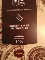 Mängden socker i Dessert lacté au chocolat