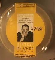 Mängden socker i Mitch’cheese crumble chocolat blanc, fraises et rhubarbe verte surmontées d'une crème cheese