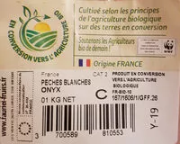 Mängden socker i Pêches blanches onyx