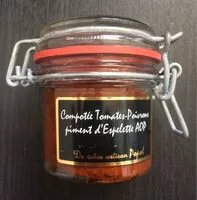 Mängden socker i Compotee Tomates-Poivrons piment despelette AOP