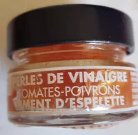 Mängden socker i Perles de vinaigre Tomates poivron piment d'espelette