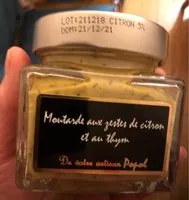 Mängden socker i Moutarde aux zestes de citron et au thym