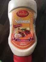 Mängden socker i Sauce Samouraï