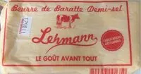Mängden socker i Beurre de Baratte Demi-sel