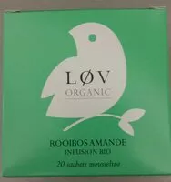 Mängden socker i Lov organic, almond rooibos herbal tea
