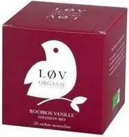 Mängden socker i Lov Organic Rooibos Vanille Tee 20 Teebeutel