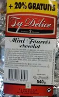 Mängden socker i Mini Fourrés Chocolat (+20% gratuits)