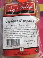 Mängden socker i Palets bretons