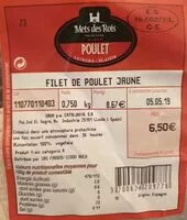 Mängden socker i Filet de poulet jaune