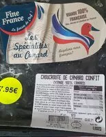 Mängden socker i Choucroute de canard confit