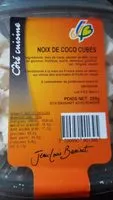 Mängden socker i Noix de coco cubes