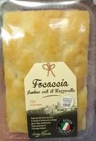 Mängden socker i Focaccia Jambon Cuit et Mozzarella