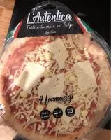 Mängden socker i Pizza 4 Formaggi