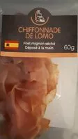 Mängden socker i Chiffonnade de Lomo