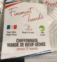 Mängden socker i Chiffonnade viande de bœuf séchée