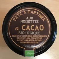 Mängden socker i Pate à tartiner aux noisettes et cacao biologique