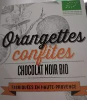 Mängden socker i Orangettes confites chocolat noir bio