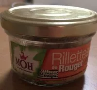 Mängden socker i Rillettes de rouget
