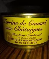 Mängden socker i Terrine de canard aux châtaignes