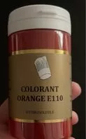 Mängden socker i Colorant orange E110