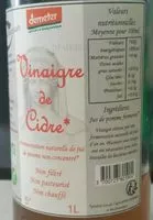 Mängden socker i Vinaigre de cidre